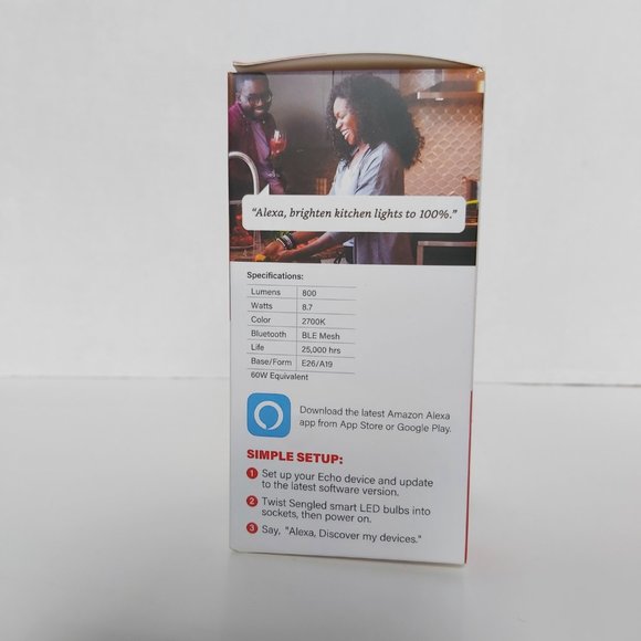 3/20 Sengled Smart LED Light Bulb Alexa Echo Bluetooth Mesh Soft White 800 Lumen - Picture 3 of 6